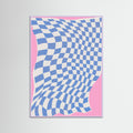 Lilac Wood Fabric and Wind Poster