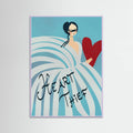Plakat Female Blue Heart Thief – plakat i druk artystyczny