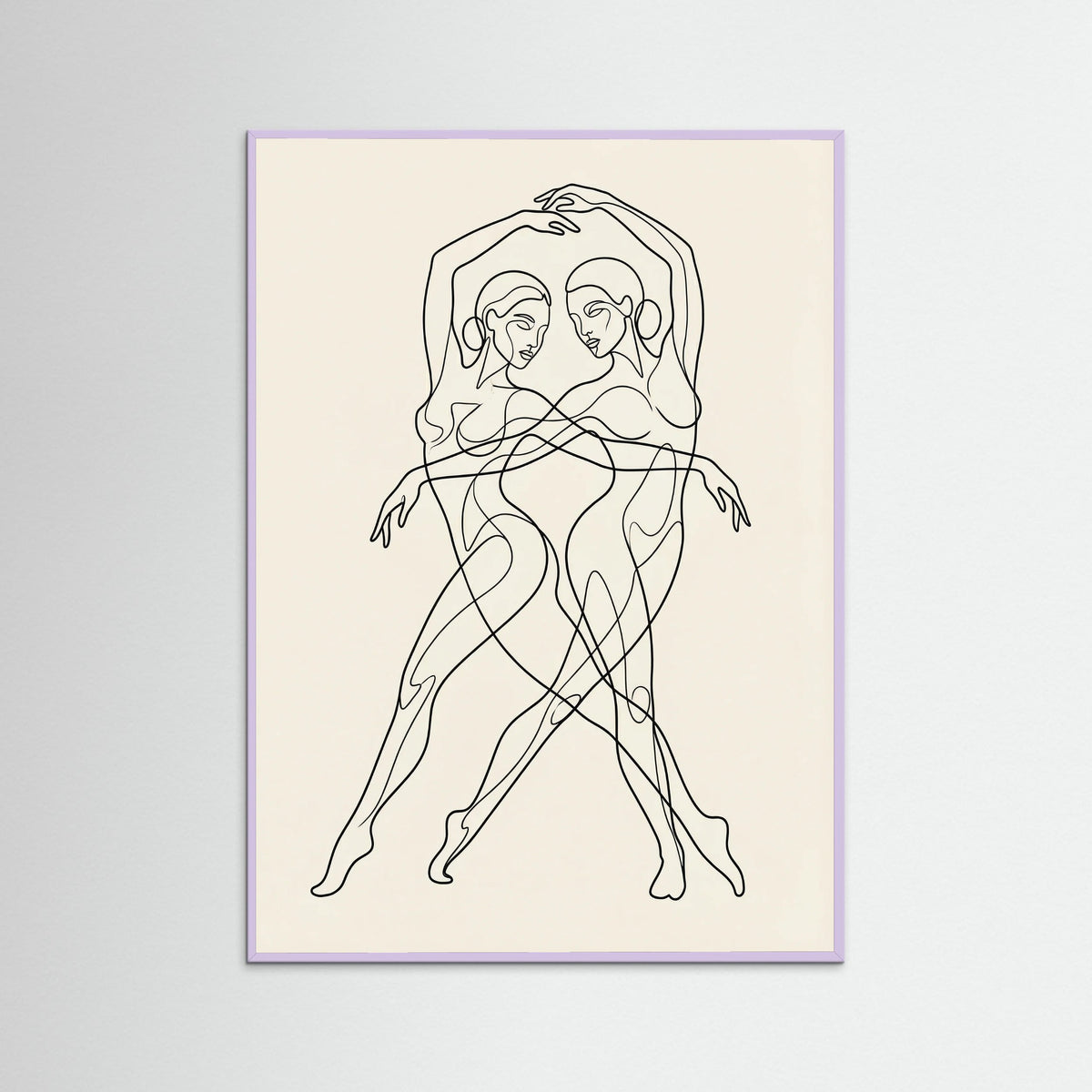 Lilac Wood Figurative Assemblage