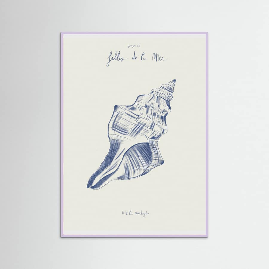 Filles de la mer n.2 - La conchiglia Poster – plakat og kunsttryk