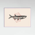Fish In Geometrics Nº2 Poster – plakat og kunsttryk