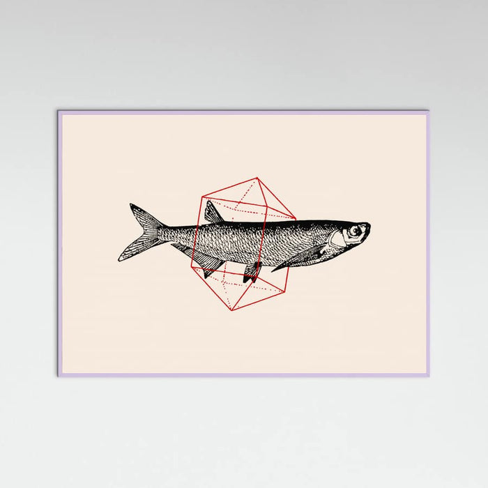 Fish In Geometrics Nº2 Poster – plakat og kunsttryk