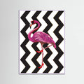 Flamingo heels Zigzag Poster – Poster und Kunstdruck