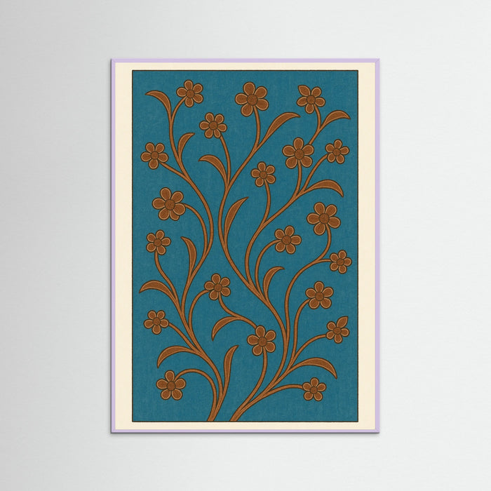 Lilac Wood Floral Patterns