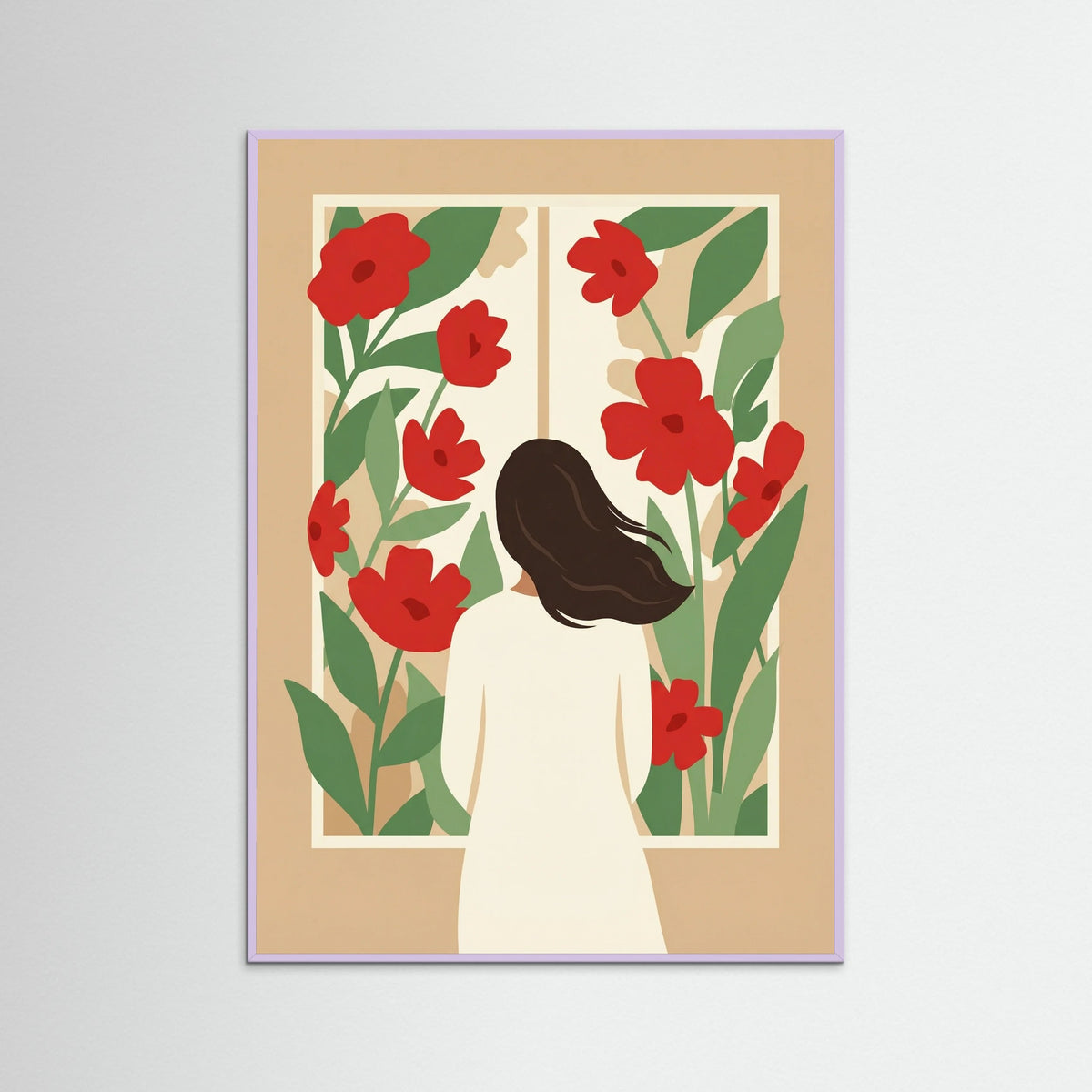 Lilac Wood Floral Repose