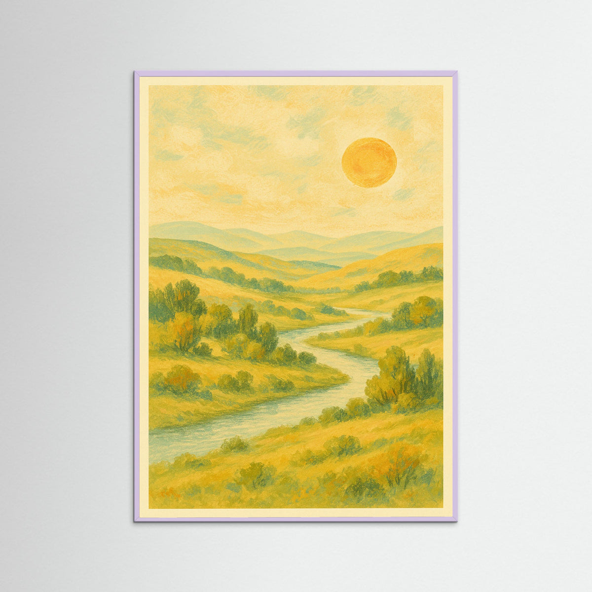 Lilac Wood Floral Still Life