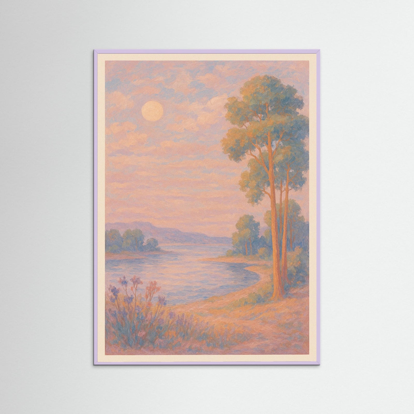 Lilac Wood Floral Still Life