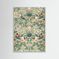 Lilac Wood Floral Tapestry