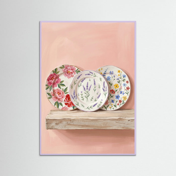 Lilac Wood Floral Teatime