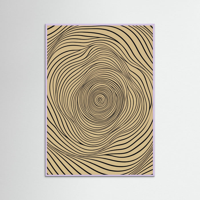 Lilac Wood Flowing Abstraction