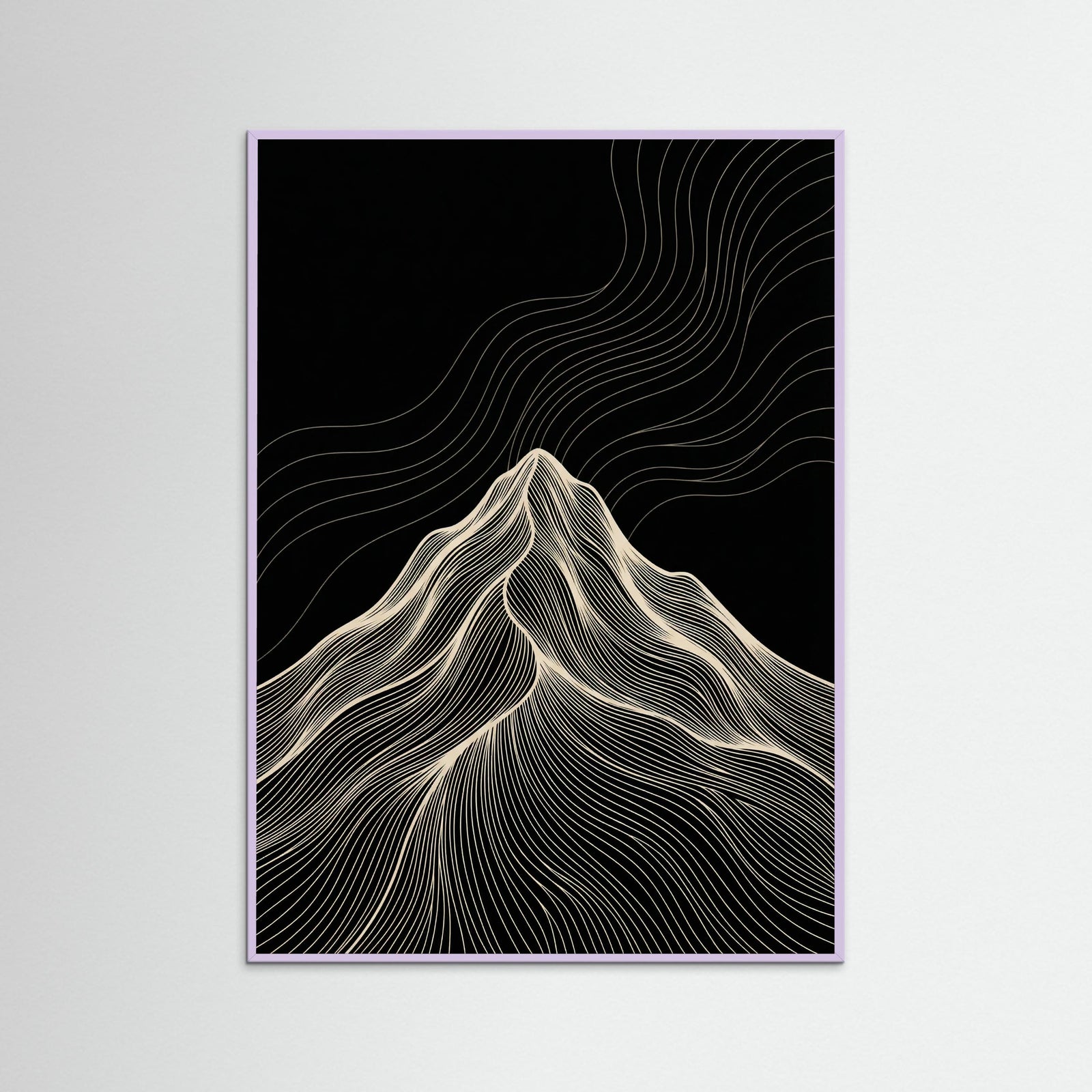 Lilac Wood Flowing Contour