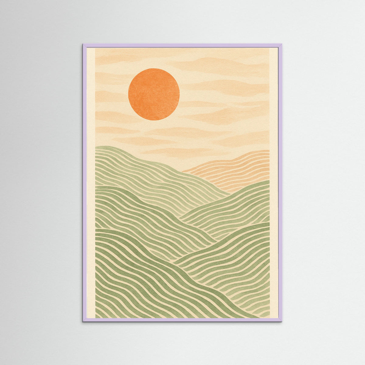 Lilac Wood Flowing Contours