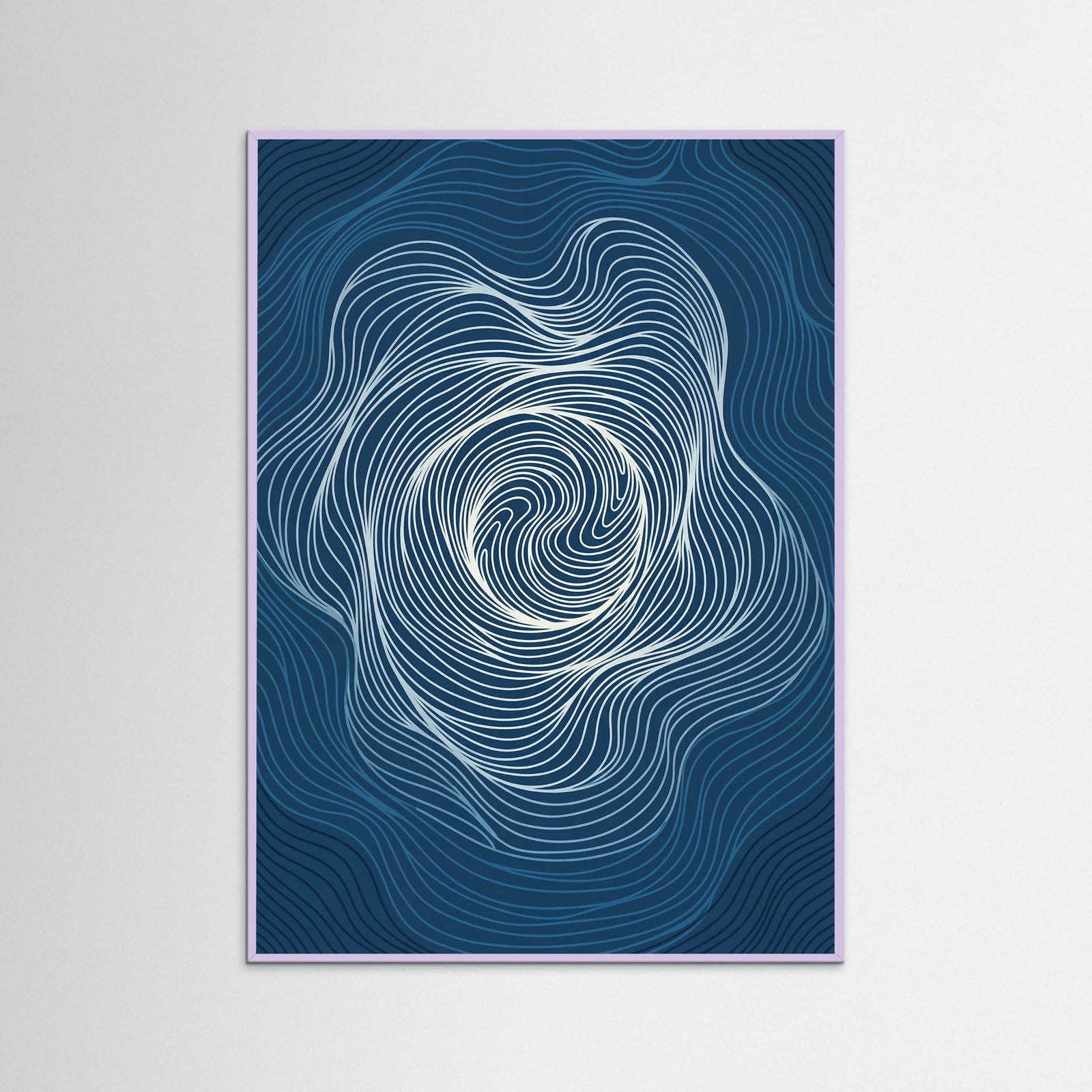 Lilac Wood Flowing Contours