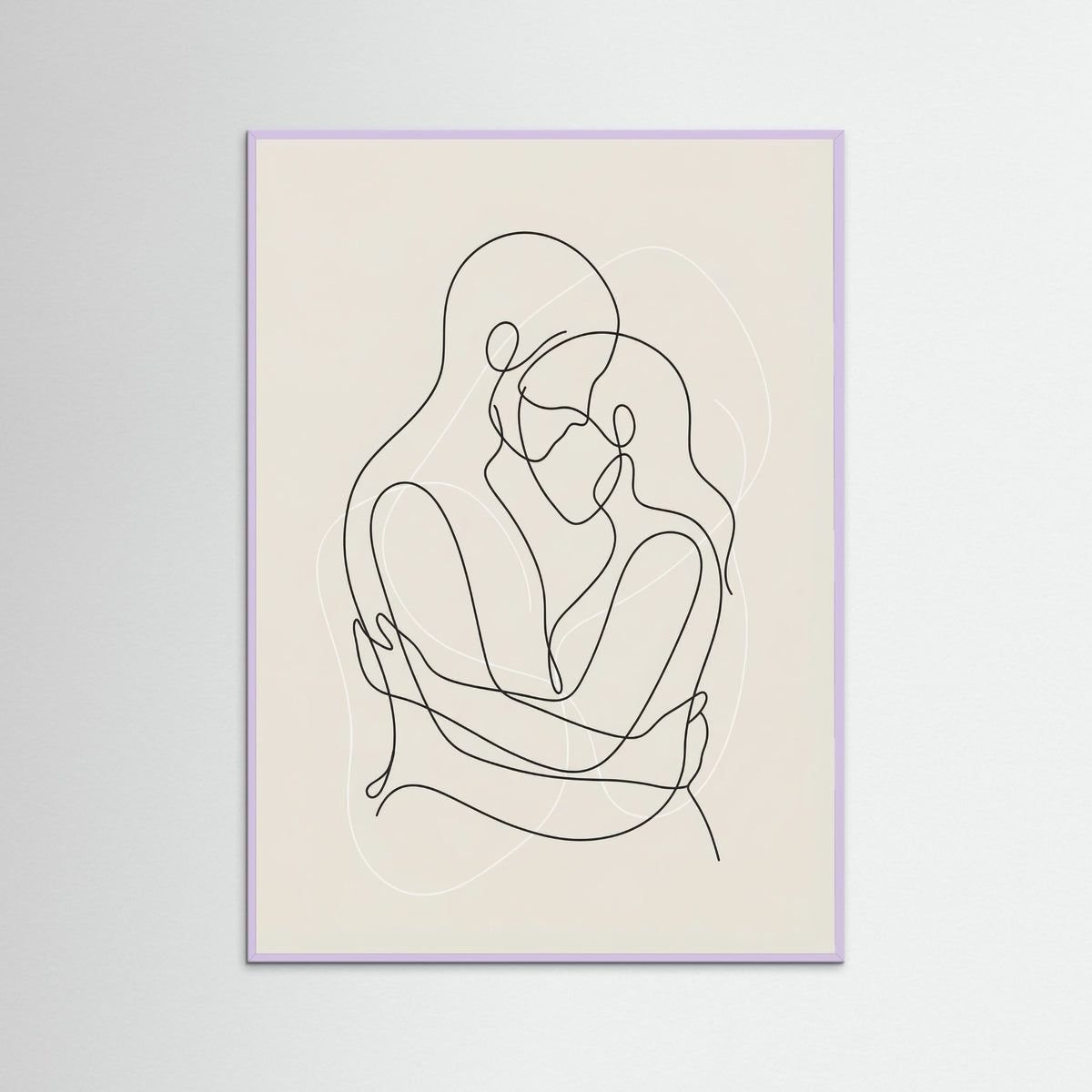 Lilac Wood Fluid Contours Beige