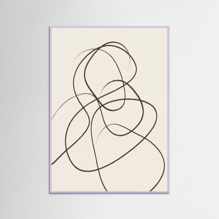 Lilac Wood Fluid Contours