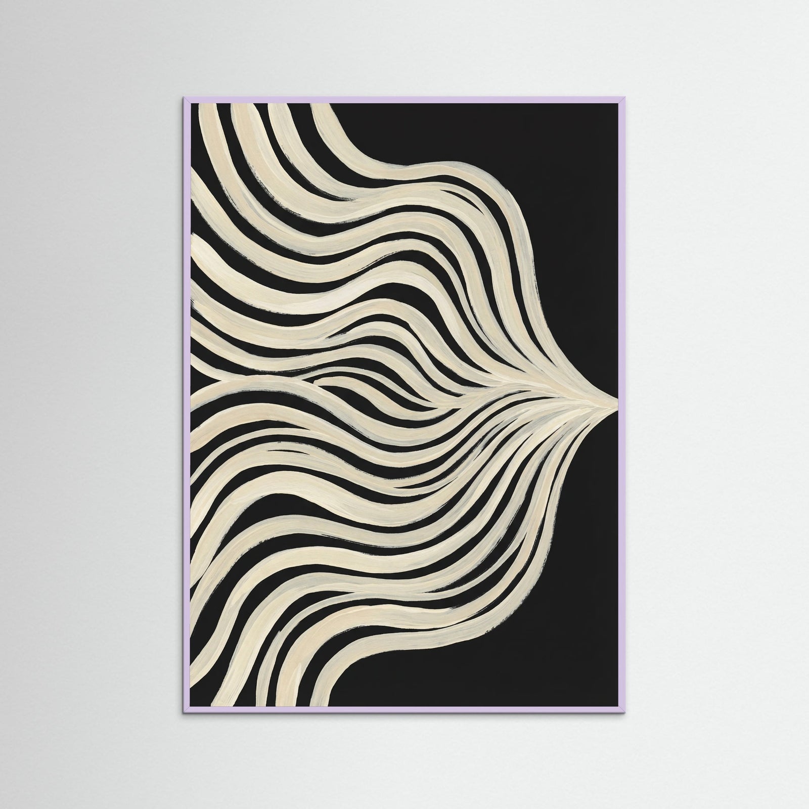 Lilac Wood Fluid Contours
