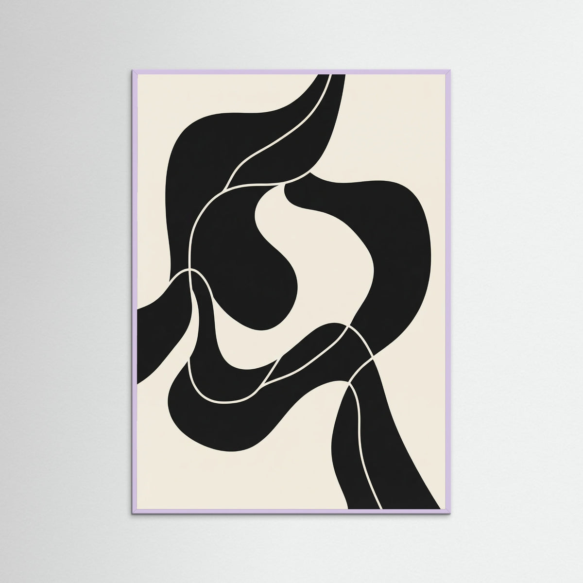 Lilac Wood Fluid Forms Black