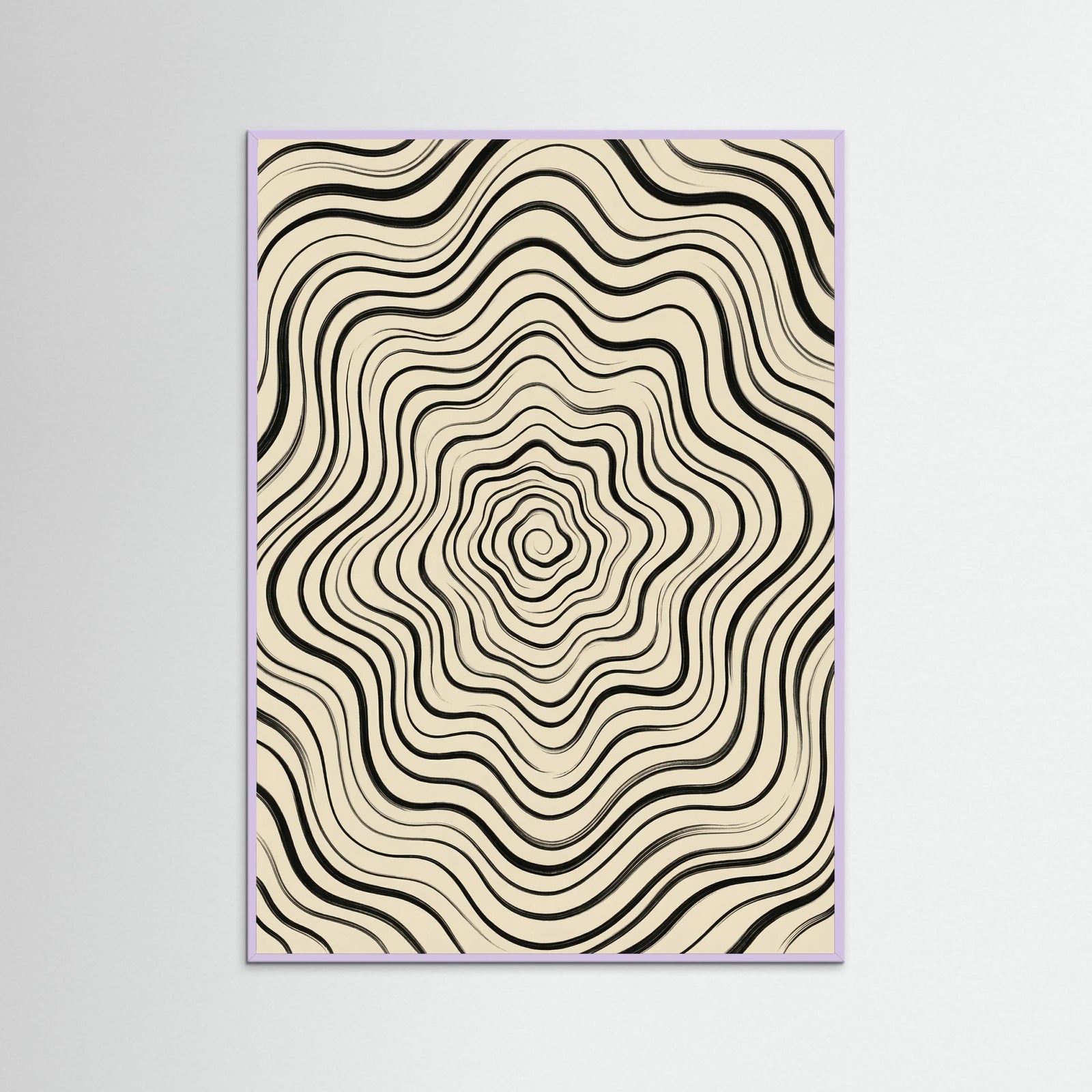 Lilac Wood Fluid Stripes