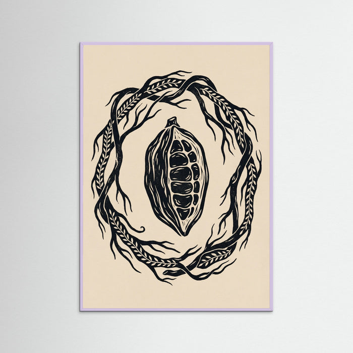 Lilac Wood Foliage Frame