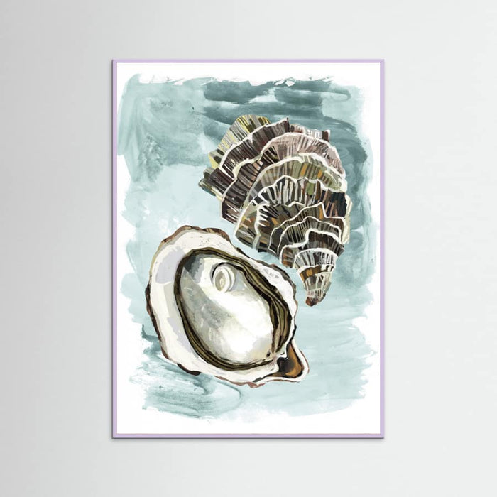 Affiche For the Love of Oysters, foodie art, seafood art, rustic ocean inspired – affiche et impression d’art