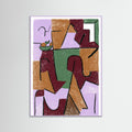 Lilac Wood Fragmented Forms