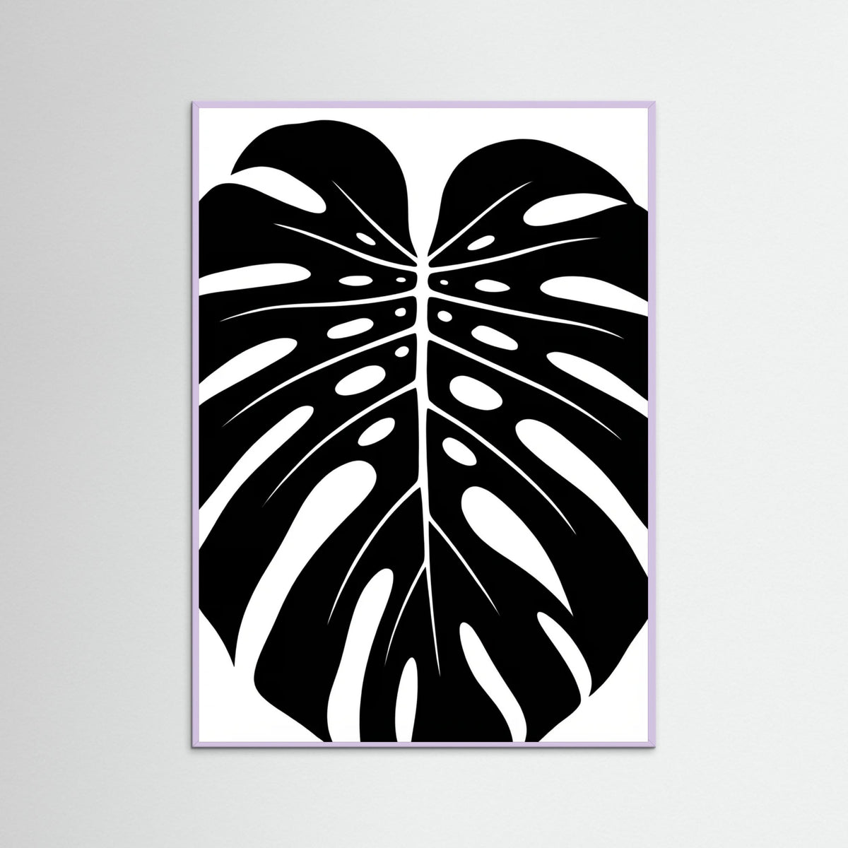 Lilac Wood Frond Silhouettes