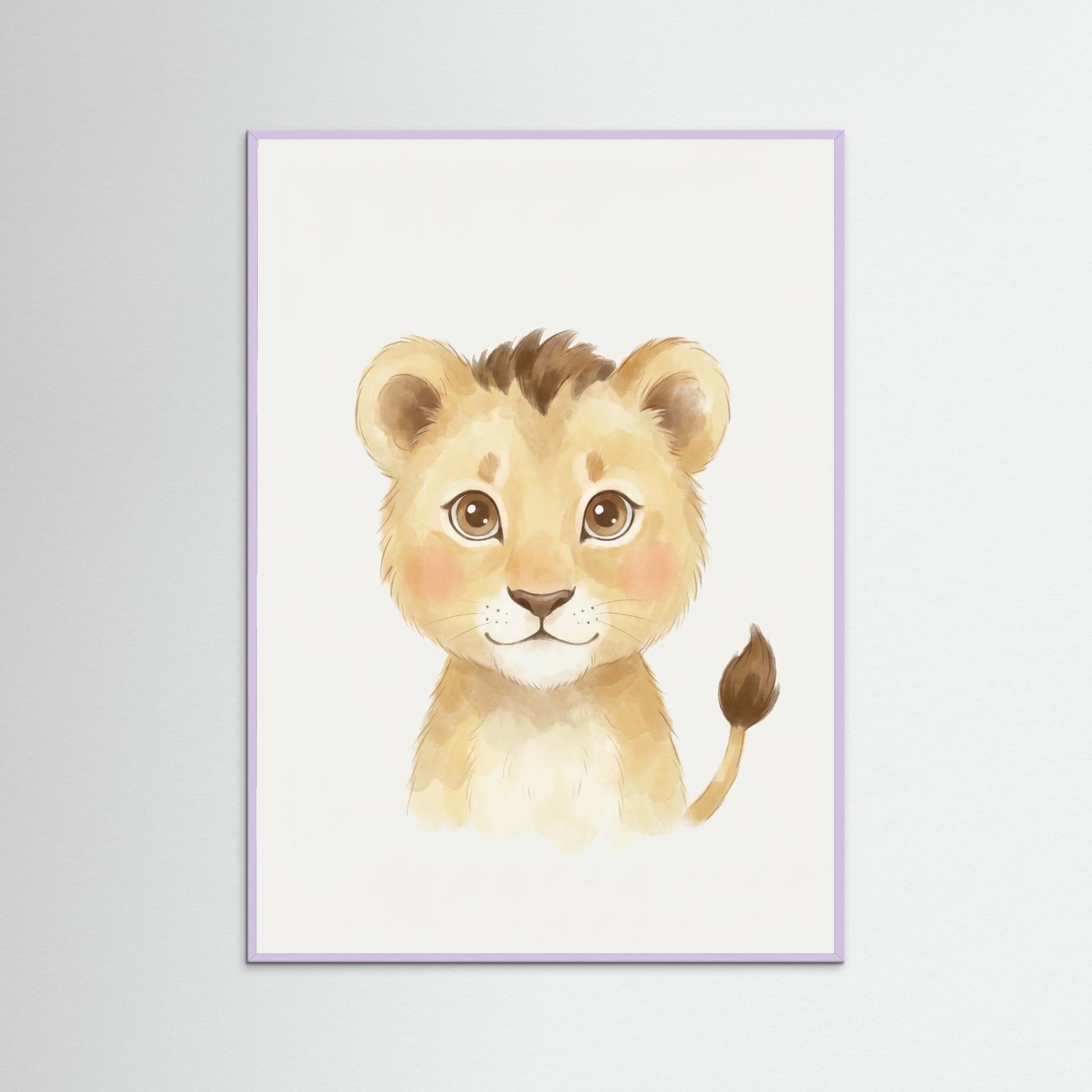 Lilac Wood Gentle Giraffe Charm