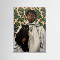 Gentleman with Cat Poster – poster and art print