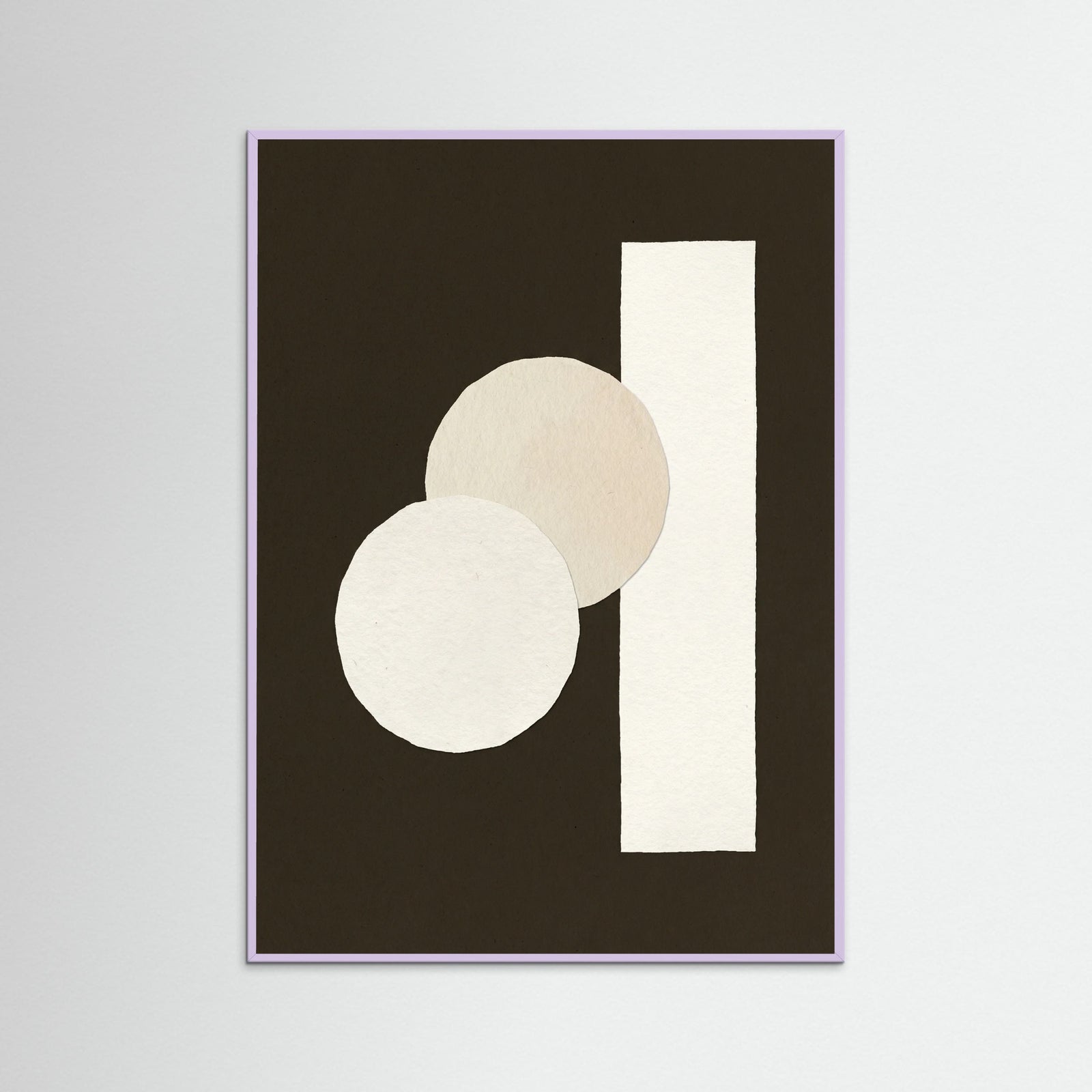 Lilac Wood Geometric Abstraction