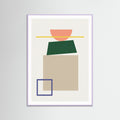 Lilac Wood Geometric Abstraction