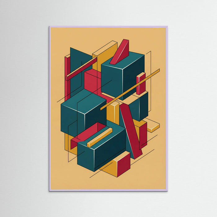 Lilac Wood Geometric Deconstruction