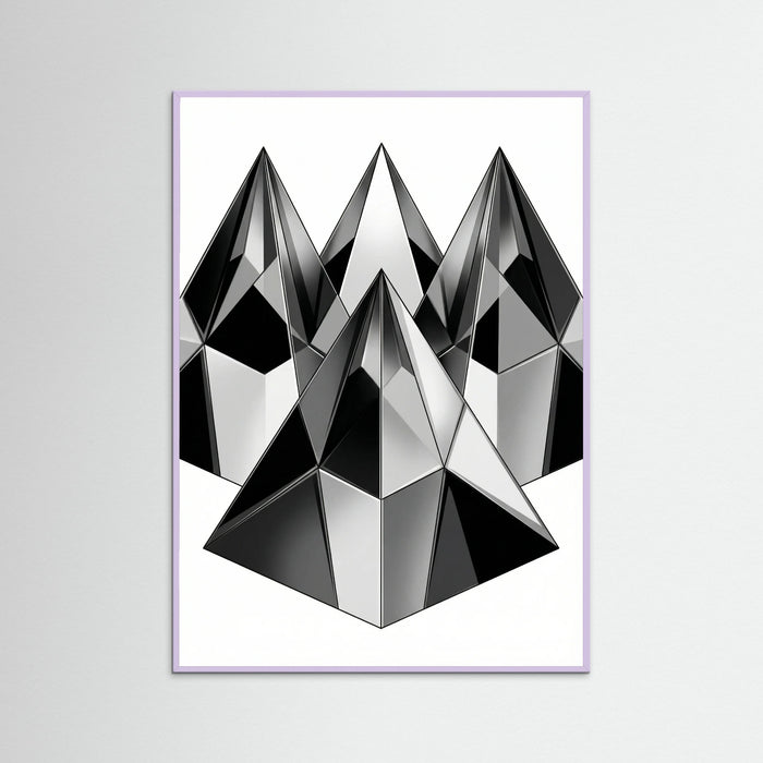 Lilac Wood Geometric Facets