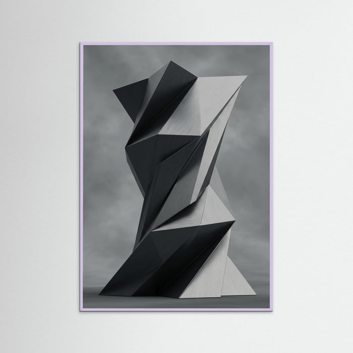 Lilac Wood Geometric Folds