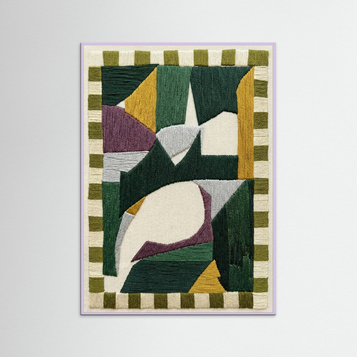 Lilac Wood Geometric Form