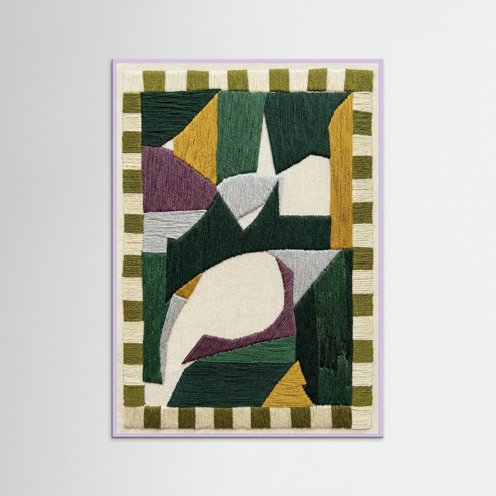 Lilac Wood Geometric Form