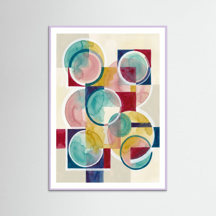 Geometric Harmony Beige – poster and art print