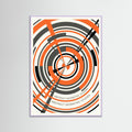 Lilac Wood Geometric Semicircle Rhythm