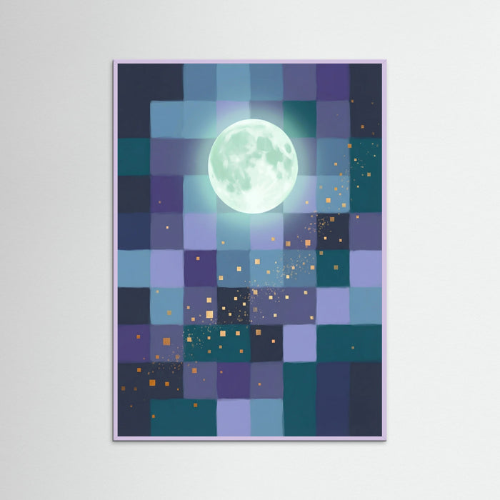 Lilac Wood Geometric Serenity
