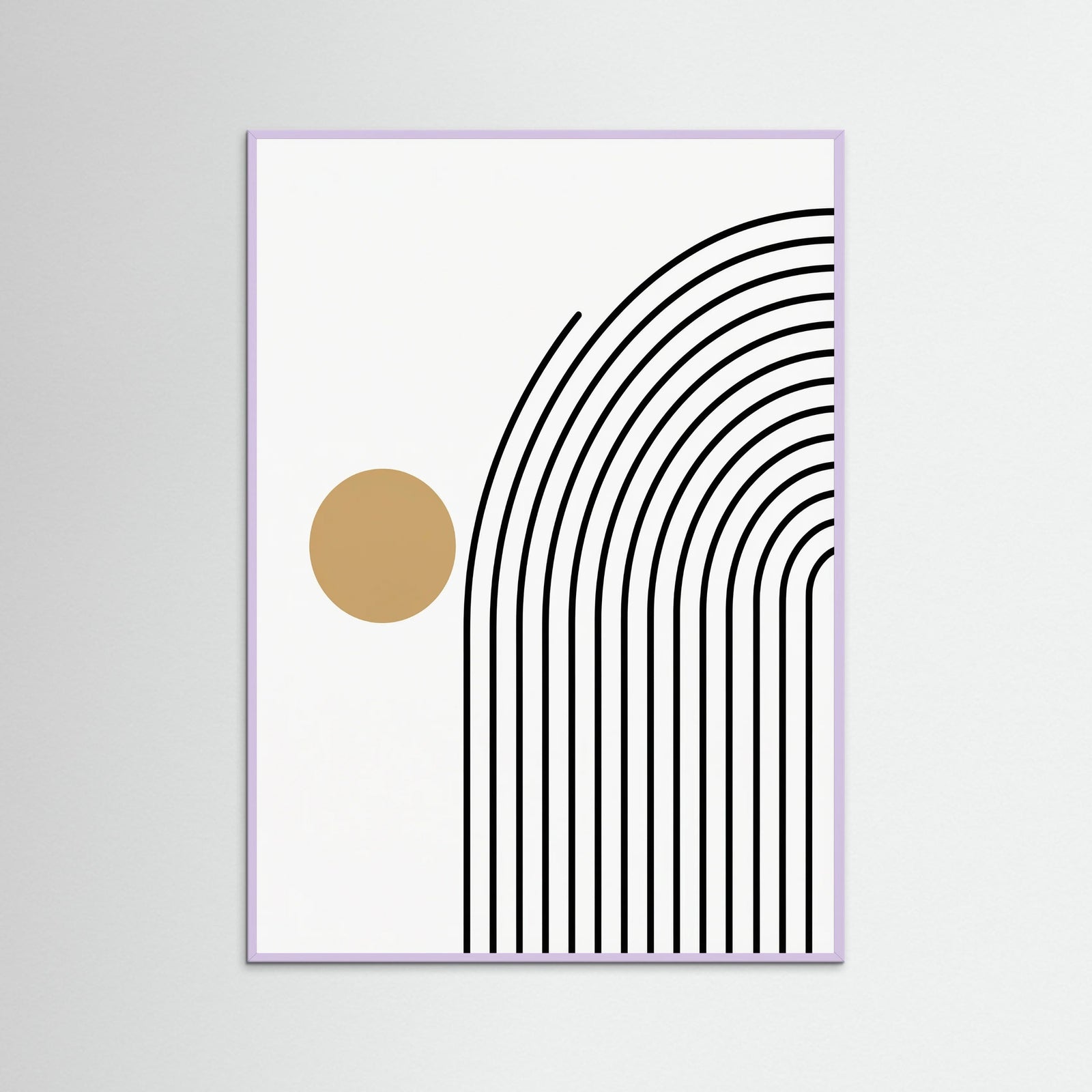 Lilac Wood Geometric Stillness