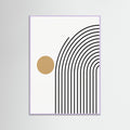 Lilac Wood Geometric Stillness