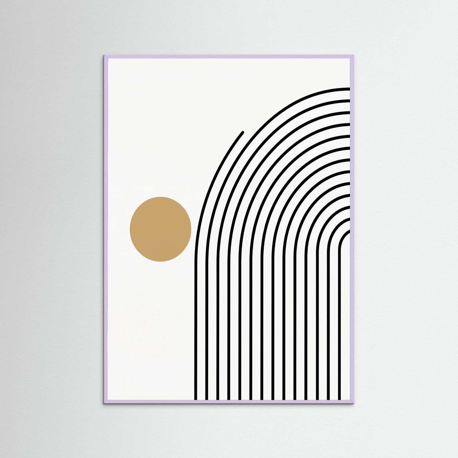 Lilac Wood Geometric Stillness