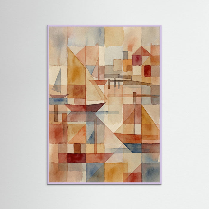 Lilac Wood Geometric Village