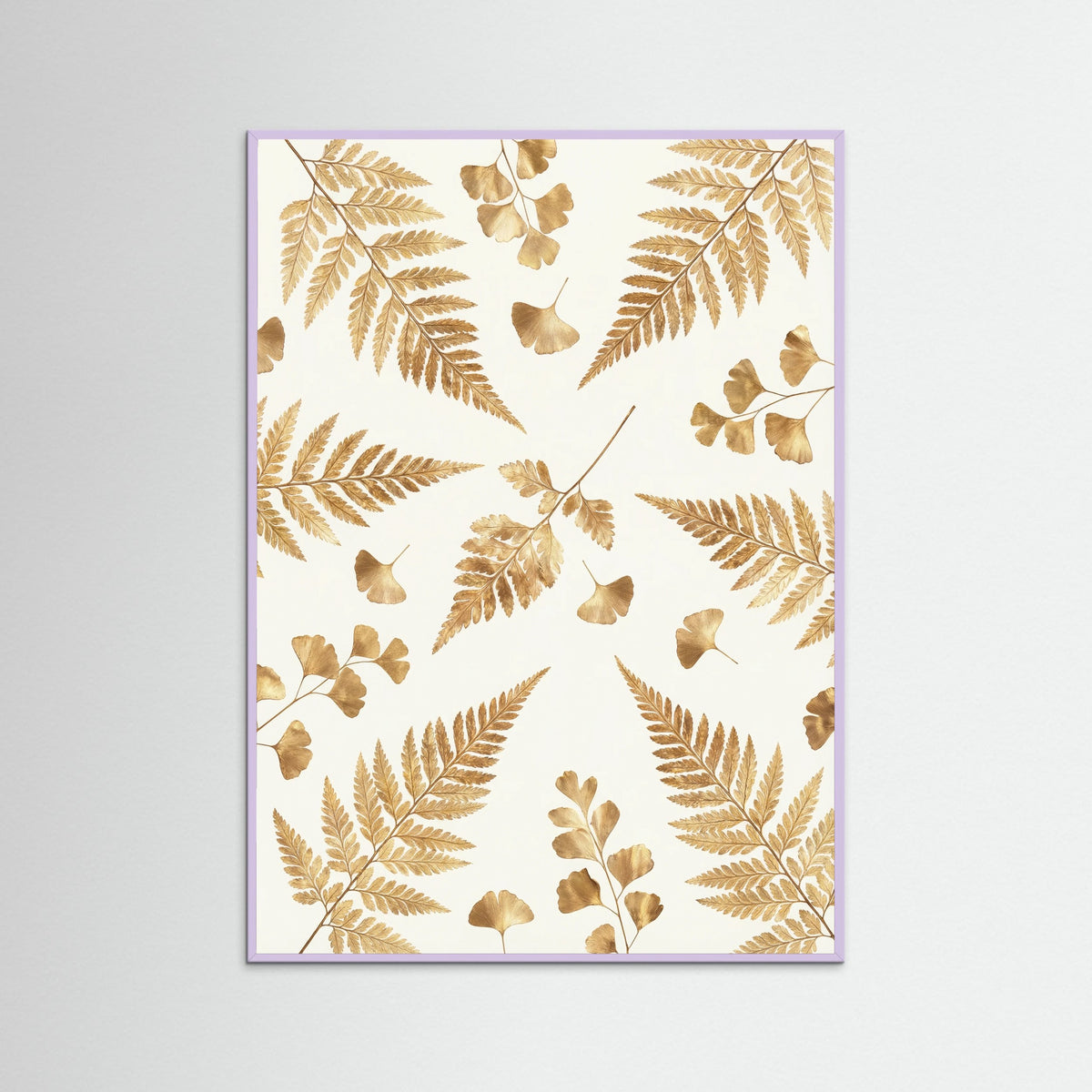 Lilac Wood Gilded Eucalyptus