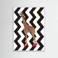 Plakat Giraffe Heels zigzag – plakat i druk artystyczny