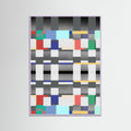 Lilac Wood Glitch abstract artwork 04 Poster