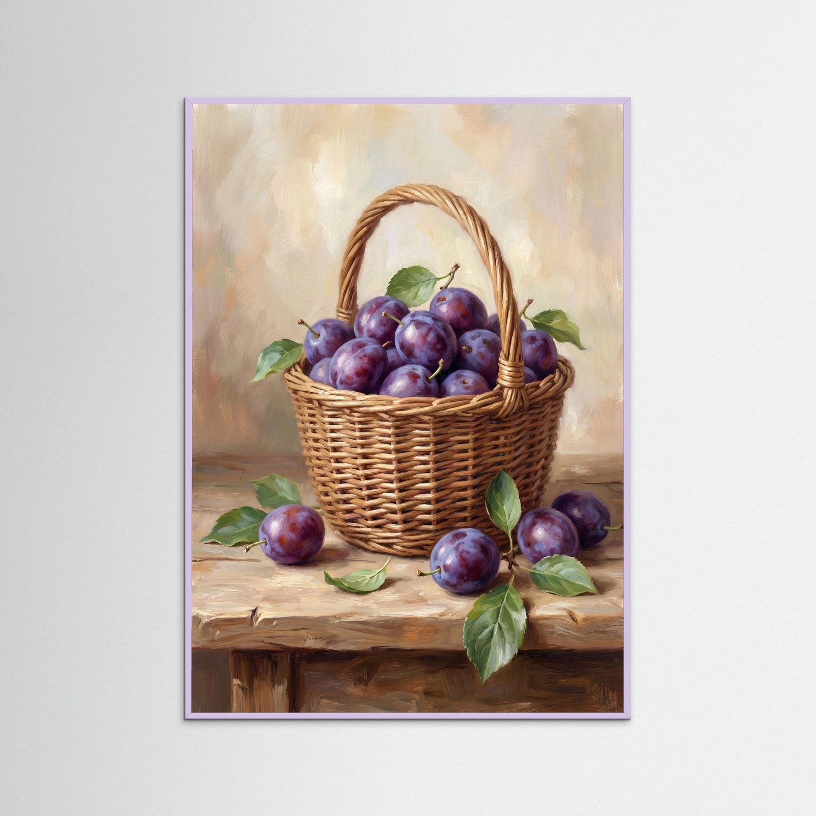 Lilac Wood Golden Pear Still Life