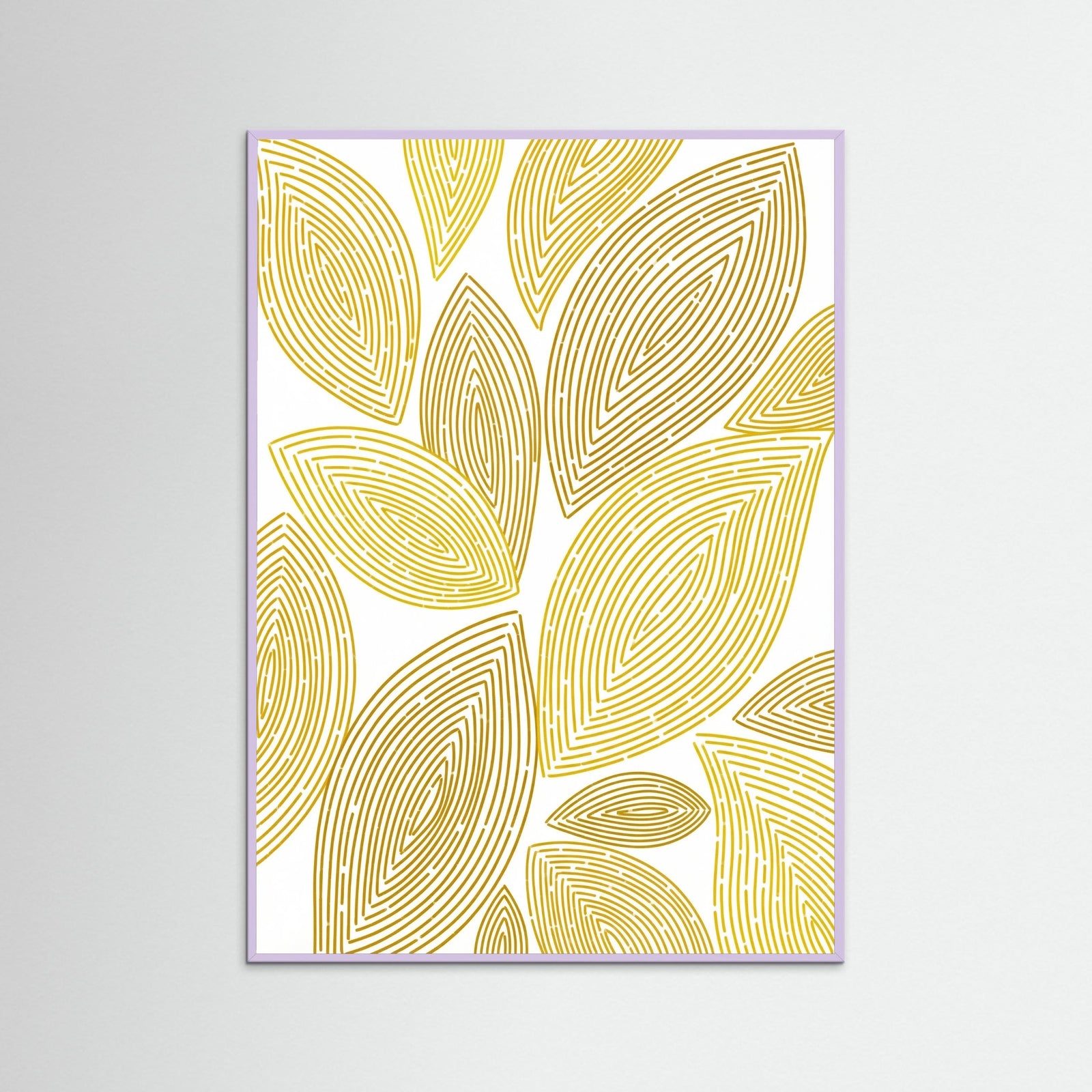 Lilac Wood Golden Spirals