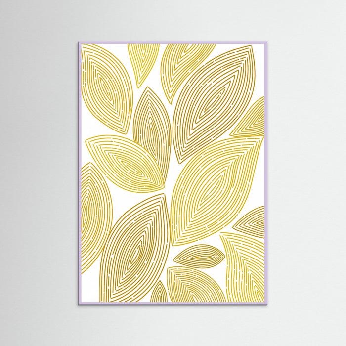 Lilac Wood Golden Spirals