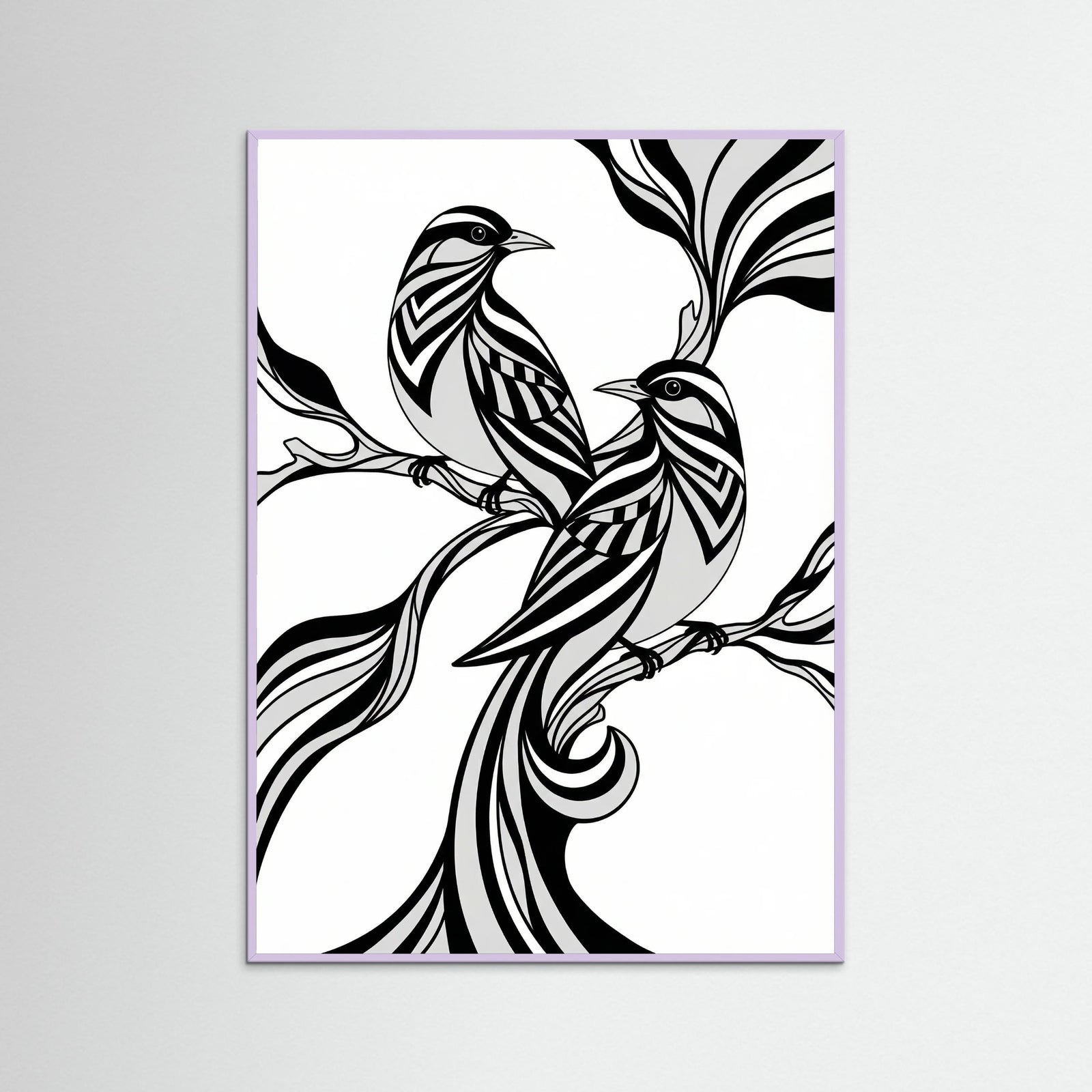 Lilac Wood Graceful Stripes