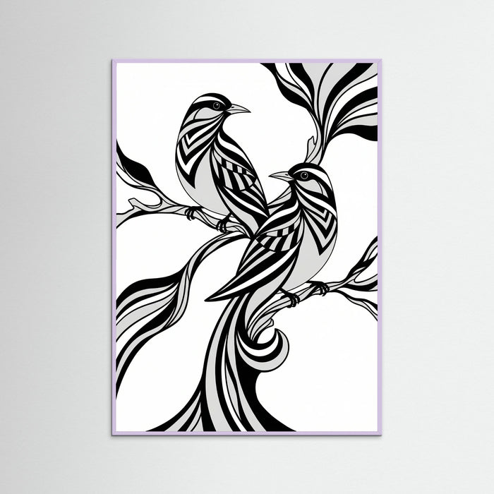 Lilac Wood Graceful Stripes